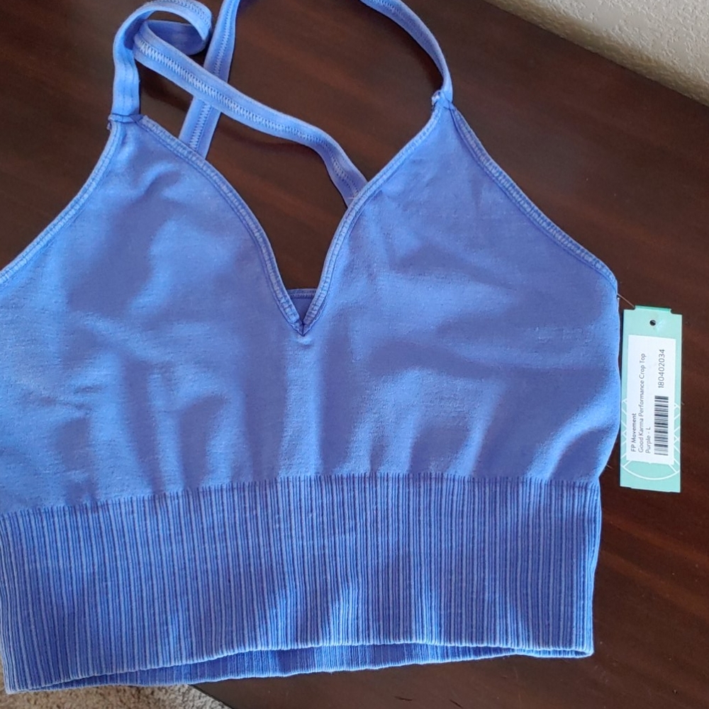 Large Free People Good Karma Performance Crop Top